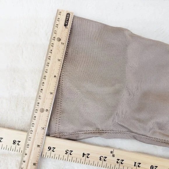 ☆ Cape Robbin Tan Stretch Spandex Pointy Toe OTK Thigh Boot High Heels - Picture 8 of 9